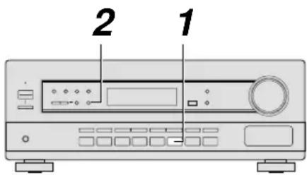 PIONEER VSX409RDS - Gebruik van de EON zoekfunctie (alleen mogelijk met de toetsen op het voorpaneel) - 1