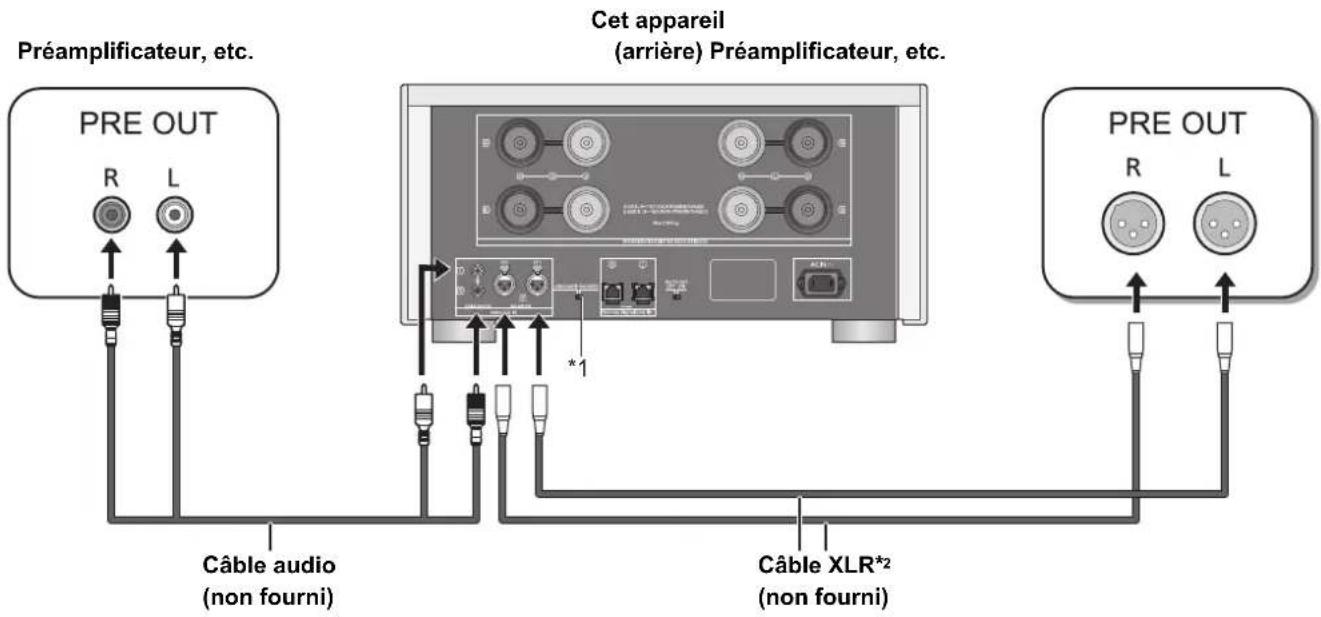 TECHNICS SER1 - Connexion à des dispositifs de sortie audio analogique - 1