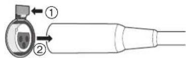 TECHNICS SER1 - ■ To disconnect the XLR cables - 1