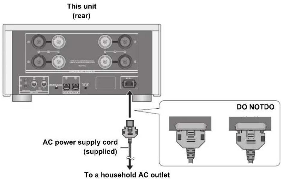 TECHNICS SER1 - AC power supply cord connection - 1