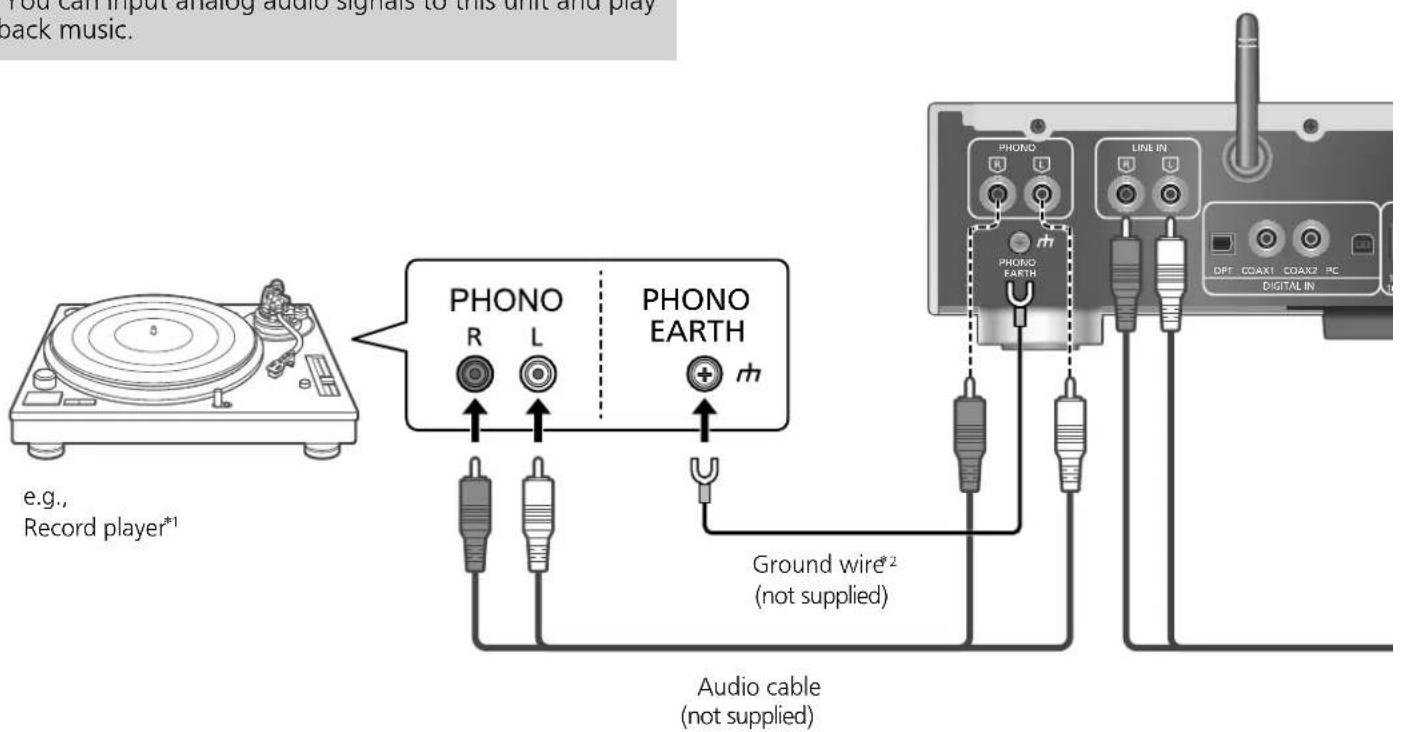 TECHNICS SUG30 - Using analog audio output device - 1