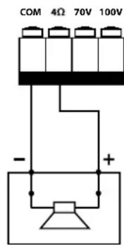RCF AM2160 - AUSGANG FÜR NIEDRIGE IMPEDANZ (4 Ω) - 1