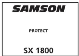SAMSON SX3200 - Configuration et utilisation des amplificateurs SX - 5