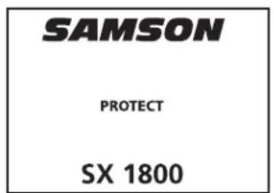 SAMSON SX2800 - Configuration et utilisation des amplificateurs SX - 5