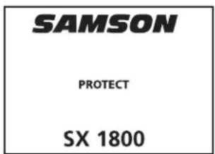 SAMSON SX1800 - Introduction - 1