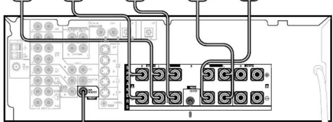 PIONEER VSXD811SS - Terminali dei diffusori - 12