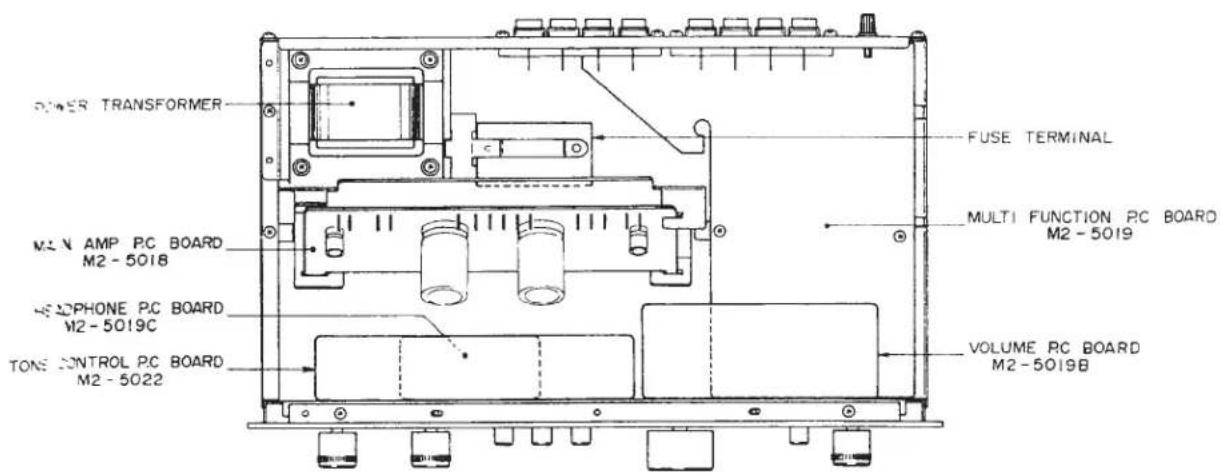 AKAI AM2200 - PRINCIPAL PARTS LOCATION - 1