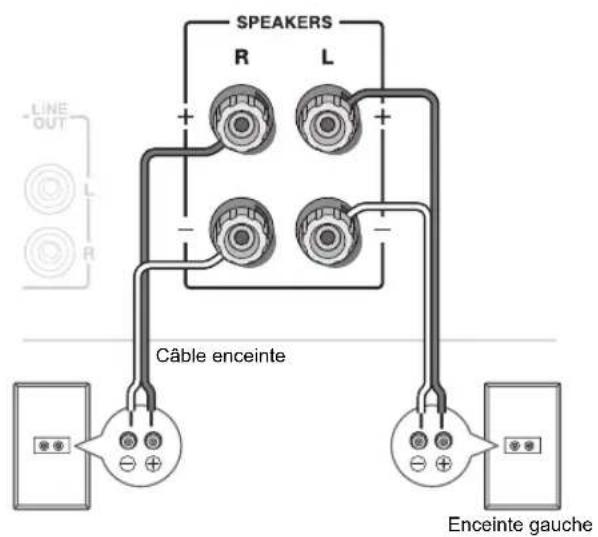 ONKYO A9010BS - Connector les enceintes - 1