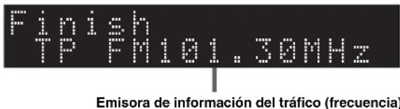 YAMAHA RN301S - Utilice las teclas del cursor para selectionar "TrafficProgram" y pulse ENTER. - 2