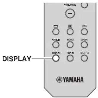 YAMAHA RN301S - Switching information on the front display - 1
