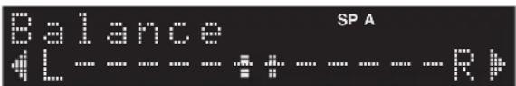 YAMAHA RN301S - Premere / per selezionare "Balance", quindi premere ENTER. - 1