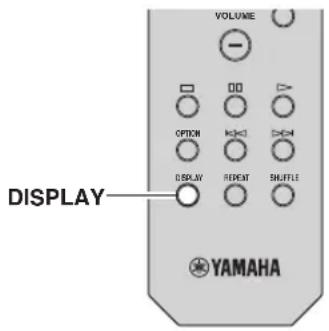 YAMAHA RN301S - Informatie wisselen op het display van het voorpaneel - 1