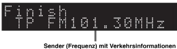 YAMAHA RN301S - Wahlen Sie mit den Cursortasten „TrafficProgram“ aus und drücken Sie dann ENTER. - 2