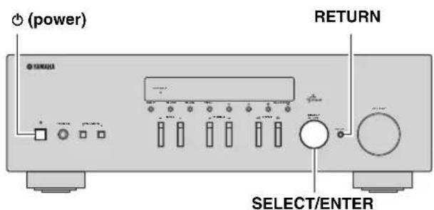 YAMAHA RN301S - Configuring the system settings (ADVANCED SETUP menu) - 1