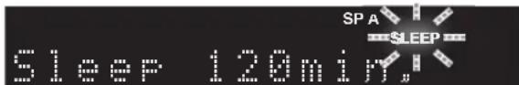 YAMAHA RN301S - Press SLEEP repeatedly to set the amount of time before this unit is set to standby mode. - 2