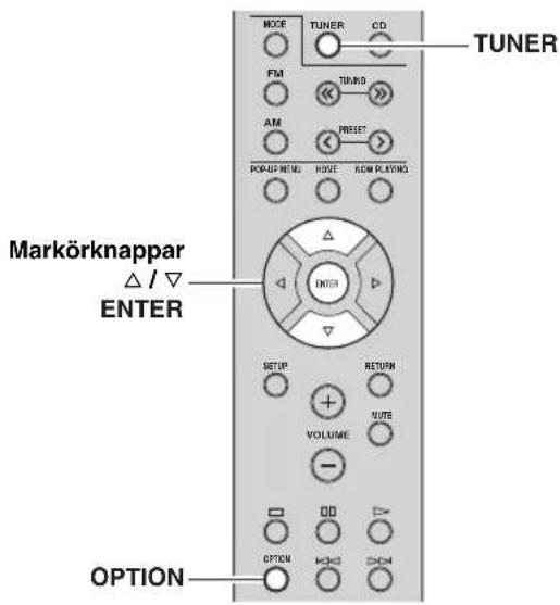 YAMAHA RN301S - Nollställa en Förinställd kanal - 1