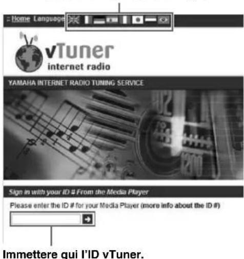 YAMAHA RN301S - Accedere al site web vTuner - 1