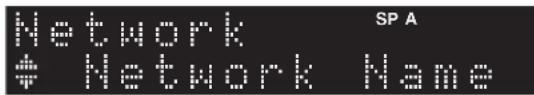 YAMAHA RN301S - Sezione "Network Name". - 1