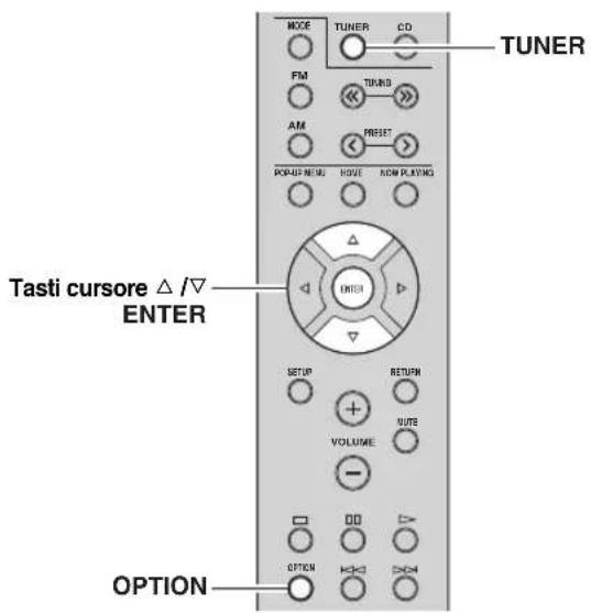 YAMAHA RN301S - Cancellazione di una stazione preselezionata - 1