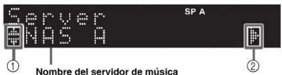 YAMAHA RN301S - Pulse NET varias vezes para selectionar "Server" como fuente de entrada. - 1
