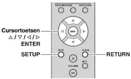 YAMAHA RN301S - Verschillende functies configureren (menu Setup) - 1