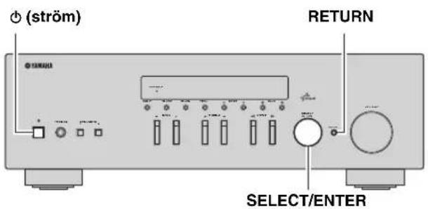 YAMAHA RN301S - Konfigurerar systeminställingarna (ADVANCED SETUP -menyn) - 1