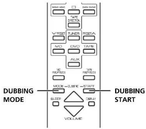 YAMAHA RXE600 - Dubbing setting - 1