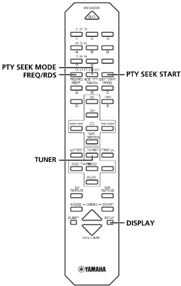 YAMAHA RXE600 - Дононтульные насторкпдя ФункциRDS - 1