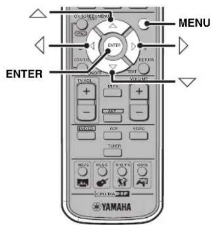 YAMAHA DVRS150 - To operate the DVD menu DVD-V - 1