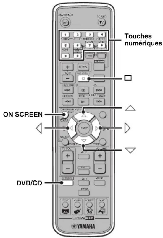 YAMAHA DVRS150 - Définition du niveau de restriction parentale - 1