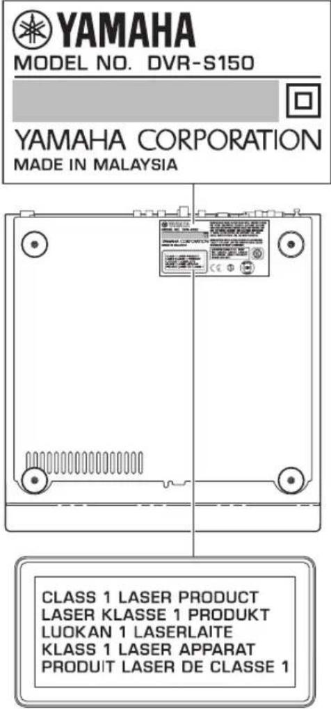 YAMAHA DVRS150 - ADVARSEL - 2