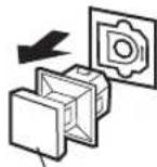 YAMAHA DVRS150 - Retirez le cache qui protège la prise optical IN (digital AUDIO) de cinemastation des poussières. - 1
