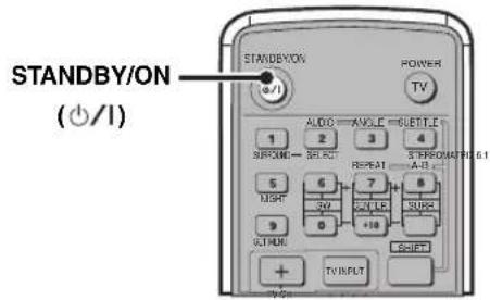 YAMAHA DVRS150 - Turning the Power to On/Standby - 1