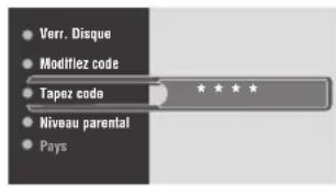 YAMAHA DVRS150 - Définition du niveau de restriction parentale - 5