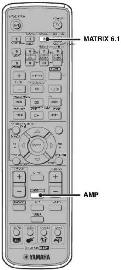 YAMAHA DVRS150 - Bocnpo3BeDeHne 6.1/5.1- KaHaJIbHbIX NCTOCHNKOB uepe3 Bce KOJIOHKN, BKJIIOUaY BnptyaJIbHyIO KOJIOHKy (Matrix 6.1) - 1