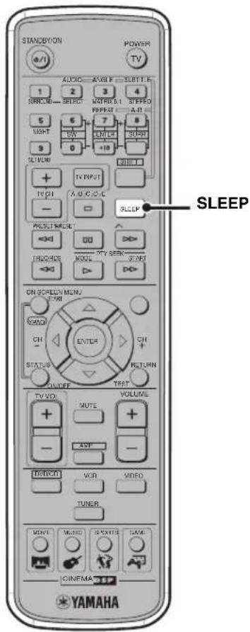 YAMAHA DVRS150 - Setting the Sleep Timer - 1