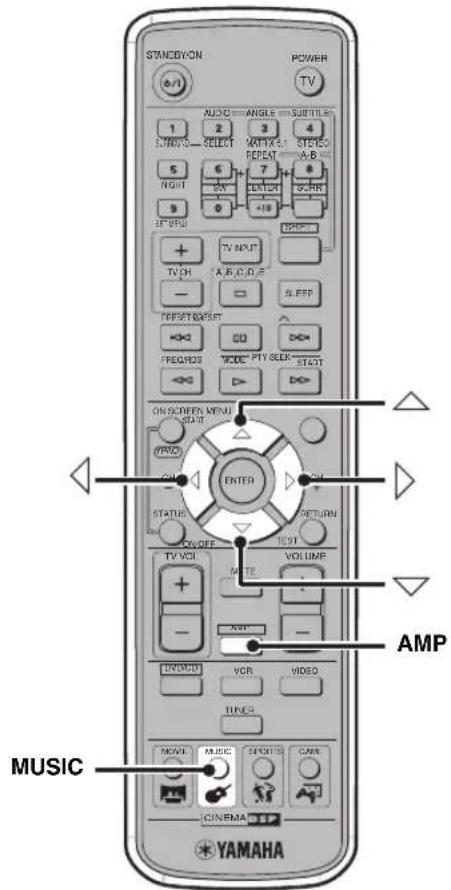 YAMAHA DVRS150 - HacTpoKa 6aHaHca KOJHOK JIJI 5-KaHaJIbHbIX CTepeoΦOHueCKNX nporpaMM DSP - 1