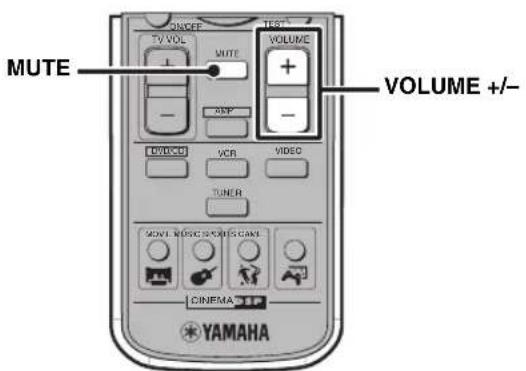 YAMAHA DVRS150 - Stummschaltung des Tons (Mute) - 1