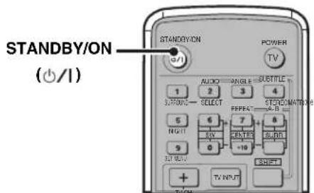 YAMAHA DVRS150 - Press STANDBY/ON to turn on the CinemaStation. - 1