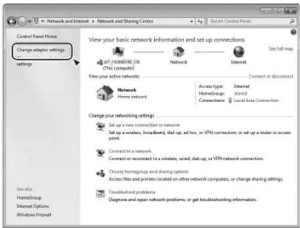 TEAC CRH700B - Fare clic su "Change advanced sharing setting". - 1