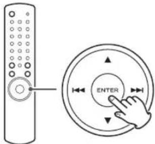 TEAC CRH700B - Drücken Sie die ENTER-Taste. - 1