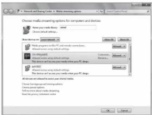 TEAC CRH700B - Vorbereitungen für den Zugriff auf Shared Media (Windows 7) - 2