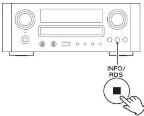 TEAC CRH700B - Ändern der angezeigten Information - 1