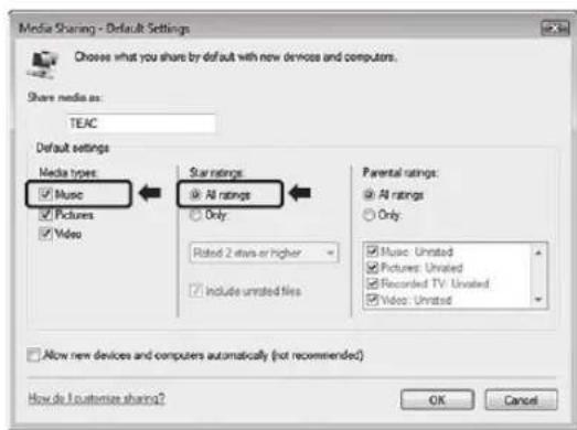 TEAC CRH700B - Preparations for Shared Media (Windows Vista) - 3