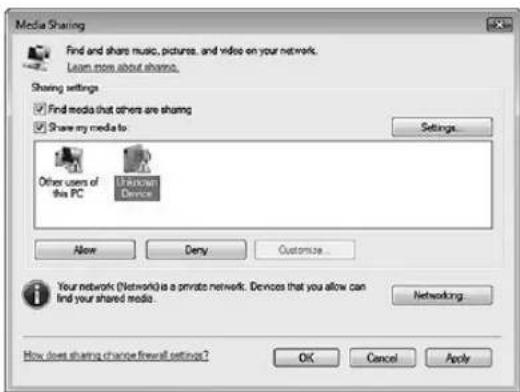 TEAC CRH700B - Preparazione della condivisione dei supporti di memoria (in Windows Vista) - 2