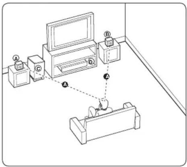 PIONEER XVBD515FSW - Positioning the system for BCS-FS515 - 1