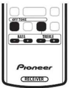 PIONEER SX315 - Using the tone controls - 1
