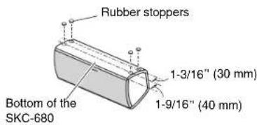 ONKYO HTR758 - Using the Rubber Stoppers for a More Stable Platform - 2