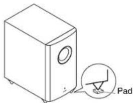 ONKYO HTR758 - Using the Floor Pads for Subwoofer - 1