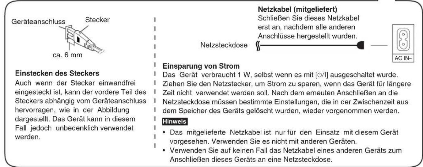 PANASONIC SAHE40 - Hinweise zum Digitaleingang - 7